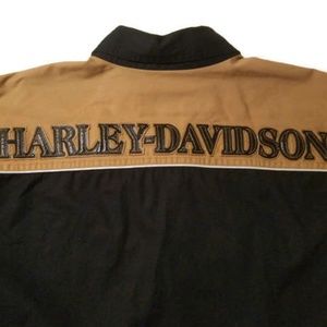 Harley Davidson Embroidered Button